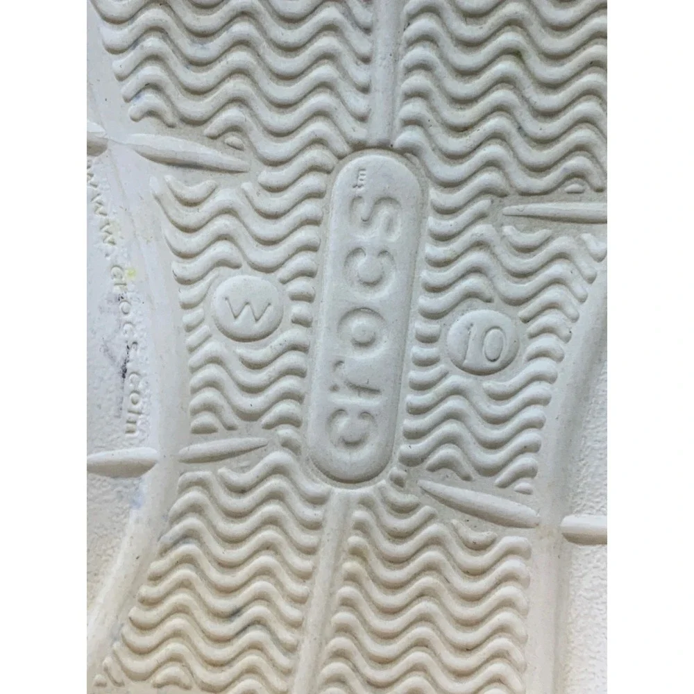 Crocs Swiftwater Strappy Sandals Black White Women's 10 Comfort Water Shoes